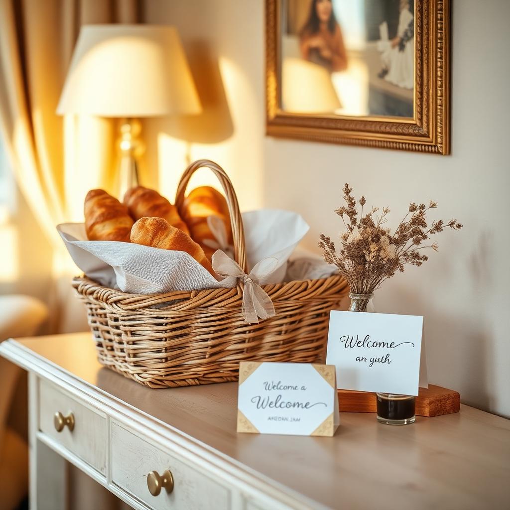 Panier de bienvenue chaleureux